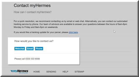 hermes tracking phone number.